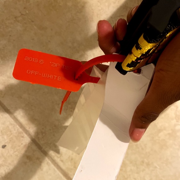 Yellow Off white belt
